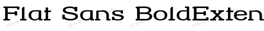 Flat Sans BoldExtend字体转换